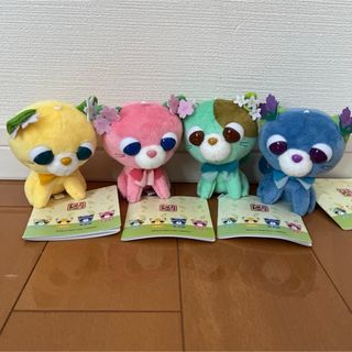 お茶猫 マスコット 全4種 コンプリートセット まとめ売り 非売品(キャラクターグッズ)