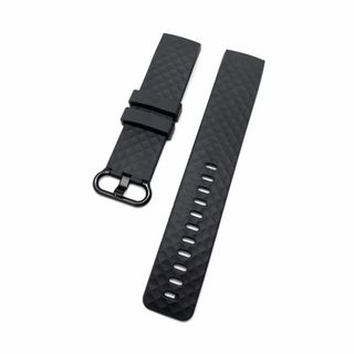 【新着商品】wumio Fitbit Charge 3 4 交換バンド 黒 Lサ(その他)