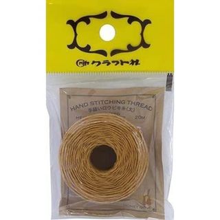クラフト社 革工具 手縫いロウビキ糸 太 10# 20m ハニーゴールド