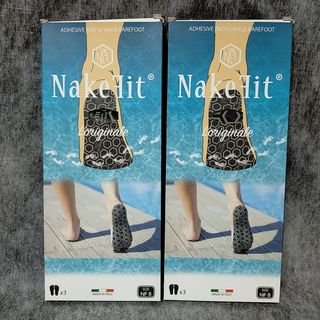 ネイクフィット 足裏保護パッド 25.5~26.5cm ６足組 ブラック