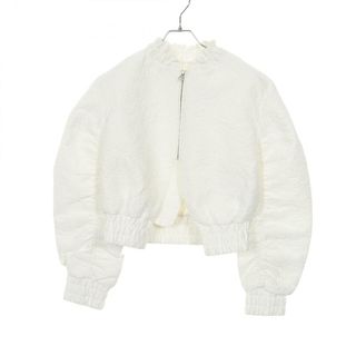 セシリーバンセン Cecilie Bahnsen DENIS クロップド ブルゾン 衣料品 アウター ナイロン ポリエステル レディース ホワイト系 - 【中古】(ブルゾン)