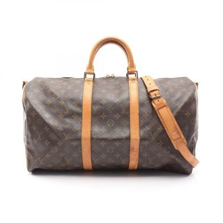 ルイヴィトン(LOUIS VUITTON)のルイ・ヴィトン LOUIS VUITTON キーポル バンドリエール50 ボストンバッグ バッグ PVCコーティングキャンバス レザー モノグラム メンズ レディース ブラウン系 M41416 【中古】(ボストンバッグ)