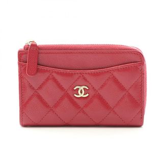シャネル(CHANEL)のシャネル CHANEL マトラッセ コインケース 財布 キャビアスキン(グレインドカーフ) レディース レッド系 AP3179 【中古】(コインケース)