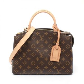 ルイヴィトン(LOUIS VUITTON)のルイ・ヴィトン LOUIS VUITTON プティ パレPM ハンドバッグ バッグ PVCコーティングキャンバス レザー モノグラム レディース ブラウン系 M45900 【中古】(ハンドバッグ)