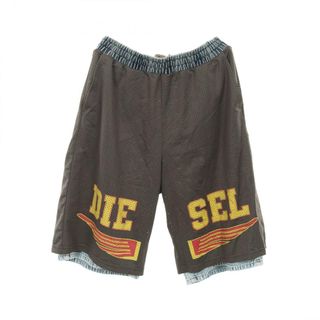 ディーゼル(DIESEL)のディーゼル DIESEL P-ECKY WIDE LEG SHORTS IN JERSEY MESH AND DENIM ハーフパンツ パンツ 衣料品 ボトムス ポリエステル メンズ グレー系 / ブルー系 A13324 【中古】(その他)