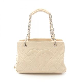 シャネル(CHANEL)のシャネル CHANEL ココマーク トートバッグ バッグ レザー レディース アイボリー系 A66871 【中古】(トートバッグ)