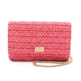 シャネル(CHANEL)のシャネル CHANEL 2.55 マトラッセ ショルダーバッグ バッグ ファブリック レディース レッド系 【中古】(ショルダーバッグ)