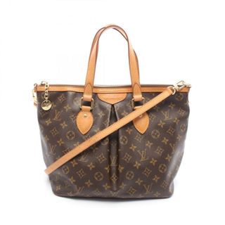 ルイヴィトン(LOUIS VUITTON)のルイ・ヴィトン LOUIS VUITTON パレルモPM ハンドバッグ バッグ PVCコーティングキャンバス レザー モノグラム レディース ブラウン系 M40145 【中古】(ハンドバッグ)