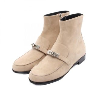 エルメス(HERMES)のエルメス HERMES KELSY ケルシー ブーツ 靴 スウェード ベージュ レディース ベージュ系 【中古】(ブーツ)