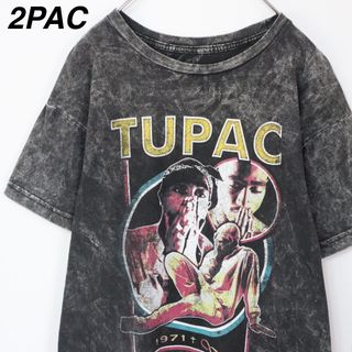ヴィンテージ(VINTAGE)の【2PAC】Tシャツ HIP HOP バンドTシャツ タイダイ染め 2017年製(Tシャツ/カットソー(半袖/袖なし))