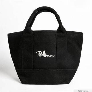 Ron Herman ロンハーマン エコバッグ キャンバス 刺繍 ブラック(トートバッグ)