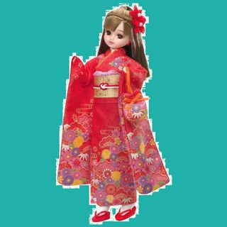 タカラトミー リカちゃん ドール LD-30 Kimonoリカちゃん 紅 着せ替