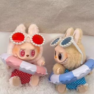 Labubuぬいぐるみ 着替え レッドの水着着替えセット 3点
