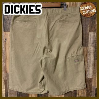 ベージュ ディッキーズ 2XL 38 チノ ワーク メンズ ハーフ パンツ 古着