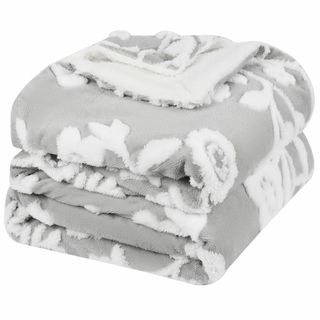 【人気商品】lattefine 2枚合わせ 毛布 ダブル 厚手 マイクロファイバ