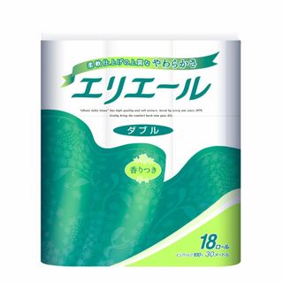 エリエール トイレットペーパー 30m×18ロール ダブル パルプ100% リラ