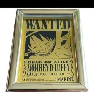 ONE PIECE　純金製　ルフィ　手配書　ワンピース　カード　WANTED