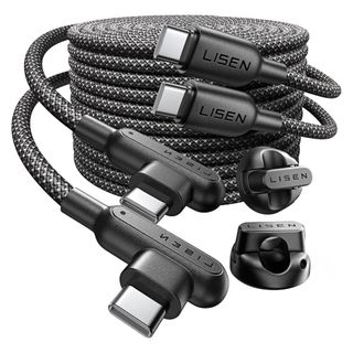 LISEN USB C & USB C ケーブル 急速充電 2m USB PD 