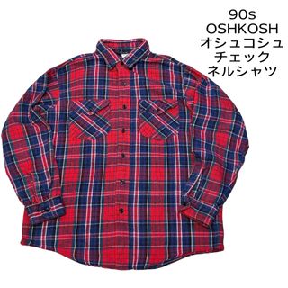 VINTAGE - 90s ビンテージ OSHKOSH チェック ネルシャツ 古着 アメカジ