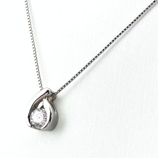 ダイヤモンド デザインネックレス Pt900 【中古】(ネックレス)