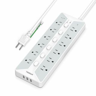 【新着商品】電源タップ スイッチ付き 延長コード 2m usb コンセント TE