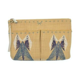 アニヤハインドマーチ(ANYA HINDMARCH)のANYA HINDMARCH アニヤ　ハインドマーチ クラッチバッグ  ベージュ 【古着】【中古】【送料無料】(クラッチバッグ)