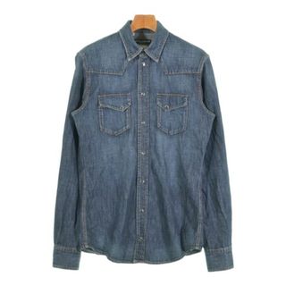 ドルチェアンドガッバーナ(DOLCE&GABBANA)のDOLCE&GABBANA ドルチェアンドガッバーナ カジュアルシャツ M 青 【古着】【中古】【送料無料】(シャツ)