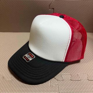 新品 OTTO メッシュキャップのスリートーン 黒白赤