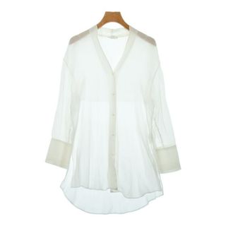 ヘルムートラング(HELMUT LANG)のHELMUT LANG ヘルムートラング カジュアルシャツ XS 白 【古着】【中古】【送料無料】(シャツ/ブラウス(長袖/七分))