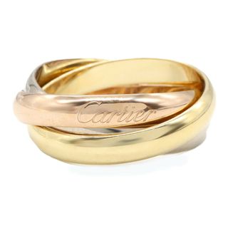 カルティエ(Cartier)のカルティエ CARTIER トリニティリング クラシック リング・指輪 ジュエリー K18（イエローゴールド） K18WG（ホワイトゴールド） K18(ピンクゴールド) レディース ゴールド系 CRB4052754 【中古】(リング(指輪))