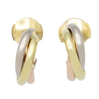カルティエ(Cartier)のカルティエ CARTIER トリニティピアス ピアス ジュエリー K18（イエローゴールド） K18WG（ホワイトゴールド） K18PG（ピンクゴールド） レディース ゴールド系 【中古】(ピアス)