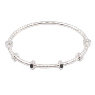 カルティエ(Cartier)のカルティエ CARTIER エクルドゥカルティエ ブレスレット バングル アクセサリー K18WG（ホワイトゴールド） レディース シルバー系 B6049617 【中古】(ブレスレット/バングル)