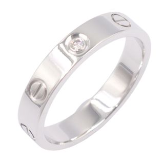 カルティエ(Cartier)のカルティエ CARTIER ミニラブリング1PD リング・指輪 ジュエリー K18WG（ホワイトゴールド） ダイヤモンド レディース クリア系 【中古】(リング(指輪))