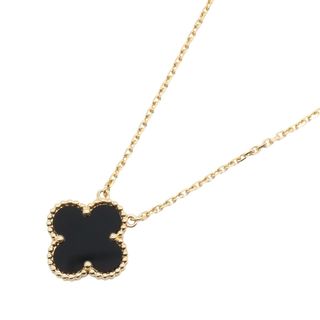 ヴァンクリーフアンドアーペル(Van Cleef & Arpels)のヴァンクリーフ＆アーペル Van Cleef & Arpels ヴィンテージアルハンブラ ネックレス オニキス ネックレス ジュエリー K18（イエローゴールド） オニキス レディース ブラック系 VCARA45800 【中古】(ネックレス)