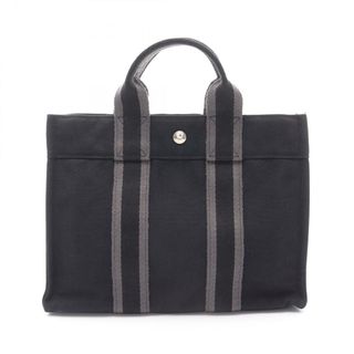エルメス(HERMES)のエルメス HERMES フールトゥPM トートバッグ バッグ キャンバス レディース ブラック系 / グレー系 【中古】(トートバッグ)