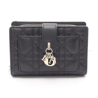 ディオール(Dior)のディオール Dior My Dior Dittany ウォレット カナージュ 二つ折り財布 財布 レザー レディース ブラック系 S6022ONMJ_M900 【中古】(財布)