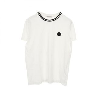 モンクレール(MONCLER)のモンクレール MONCLER ラバーロゴ カットソー 衣料品 トップス コットン レディース ホワイト系 / ブラック系 8C71700 【中古】(カットソー(長袖/七分))