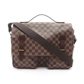 ルイヴィトン(LOUIS VUITTON)のルイ・ヴィトン LOUIS VUITTON ブロードウェイ ショルダーバッグ バッグ PVCコーティングキャンバス レザー ダミエ メンズ レディース ブラウン系 N42270 【中古】(ショルダーバッグ)