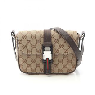 グッチ(GUCCI)のグッチ GUCCI GG ミニ クロスボディバッグ ショルダーバッグ バッグ キャンバス レザー メンズ ベージュ系 / ブラウン系 802100FADUS9857 【新品】(ショルダーバッグ)
