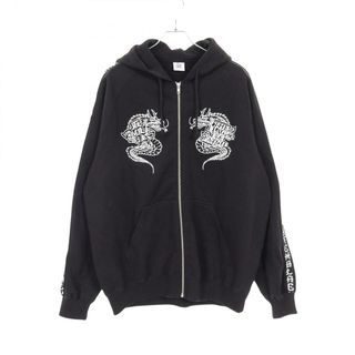 ブラックアイパッチ Black Eye Patch KANJI TAPED DRAGON ZIP HOODIE パーカー 衣料品 トップス コットン メンズ ブラック系 【中古】