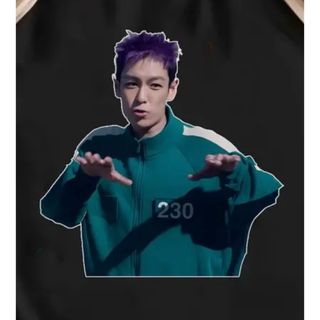新品 イカゲーム TOP タプ トップ Tシャツ 456 Netflix L