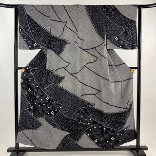 訪問着 身丈155.5cm 裄丈63.5cm 正絹 名品 【中古】(着物)