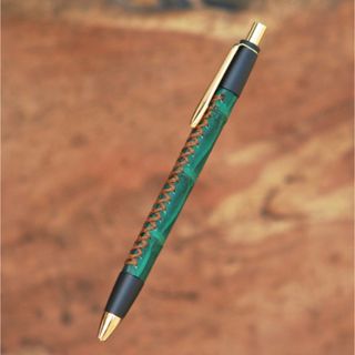 【新品未使用】クロコダイル ヴィンテージグリーン　シャーペン　シックザール　(ペン/マーカー)