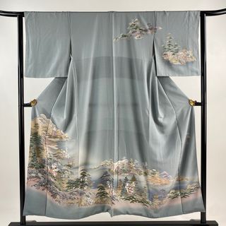訪問着 身丈151cm 裄丈63cm 正絹 名品 【中古】(着物)