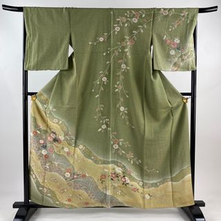 訪問着 身丈161cm 裄丈67cm 正絹 名品 【中古】(着物)