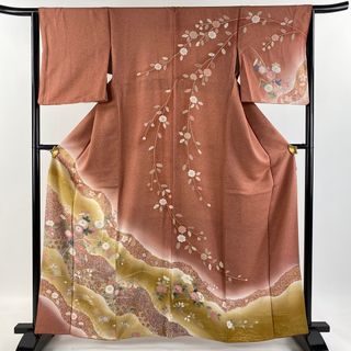 訪問着 身丈162cm 裄丈64.5cm 正絹 名品 【中古】(着物)