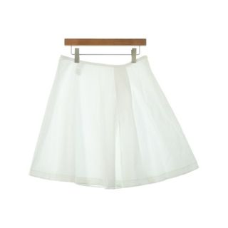 ジルサンダーネイビー(JIL SANDER NAVY)のJIL SANDER NAVY ジルサンダーネイビー ひざ丈スカート M 白 【古着】【中古】【送料無料】(ひざ丈スカート)