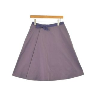 MAX MARA WEEK END LINE ひざ丈スカート M 紫 【古着】【中古】【送料無料】(ひざ丈スカート)