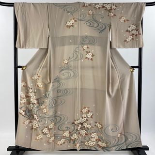 訪問着 身丈157.5cm 裄丈67cm 正絹 逸品 【中古】(着物)