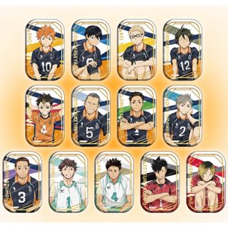 【新品】ハイキュー！！スクエア缶バッジ(おすわり)＜セブンネット限定＞＜BOX＞